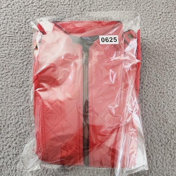 Talbots Jacket Womens XSmall Red Quilted Military Coat Fully Lined Cabincore - Picture 12 of 12